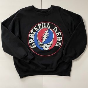 Grateful Dead Black Logo Crewneck Sweatshirt - Medium